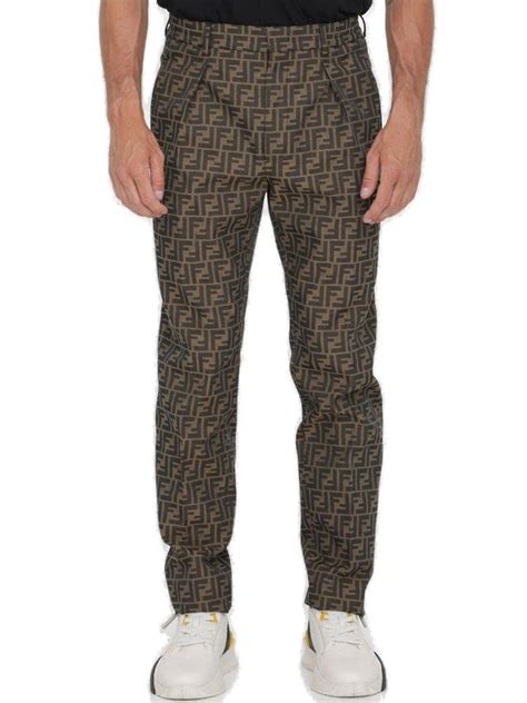 fendi monogram trousers mens|men's Fendi pants.